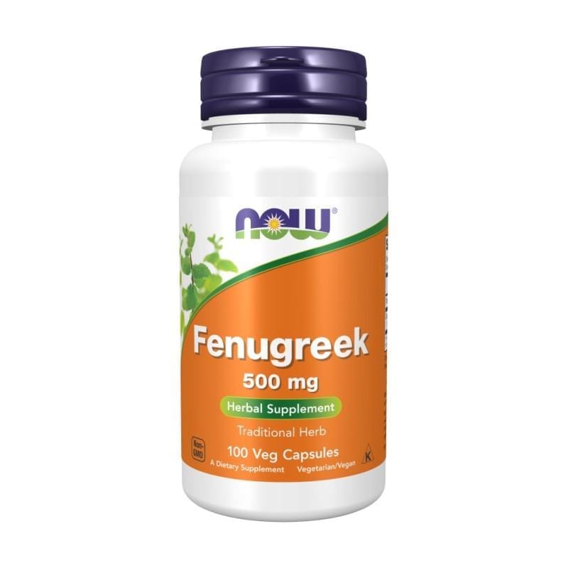 Fenugrec, Fenugreek NOW, 500 mg (100 gélules)