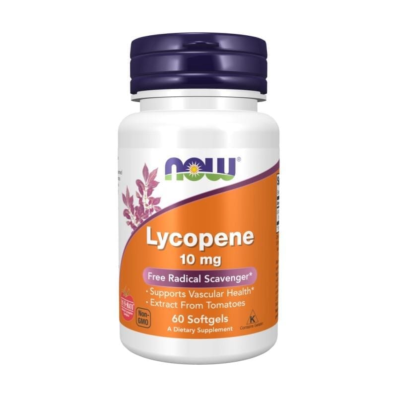 Lycopène NOW, 10 mg (60 gélules molles)