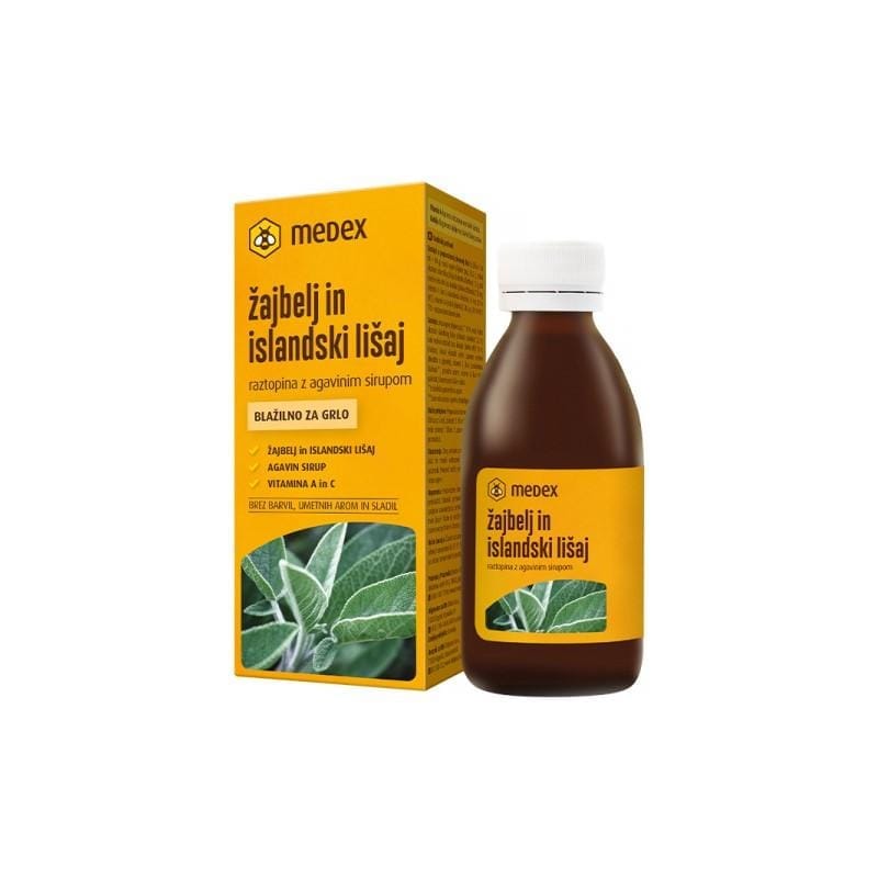Sirop à la sauge et lichen d’Islande Medex (150 ml)