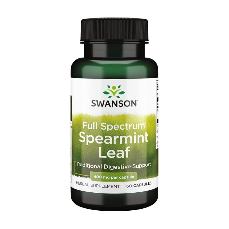 Menthe verte – Spearmint Swanson, 400 mg (60 gélules)