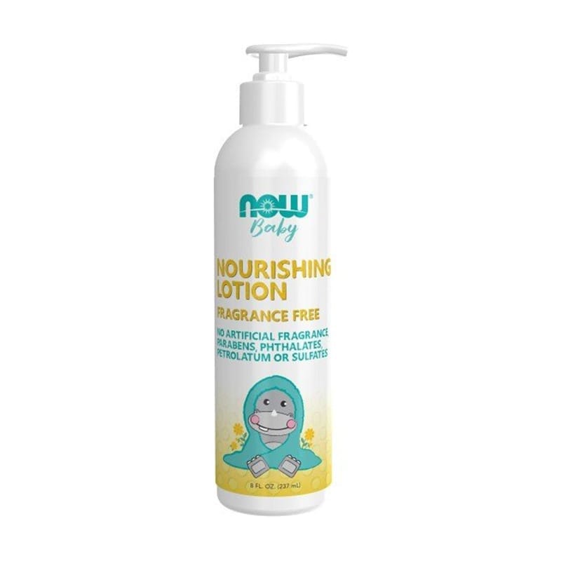 Lotion de soin pour bébé, sans parfum NOW (237 ml)