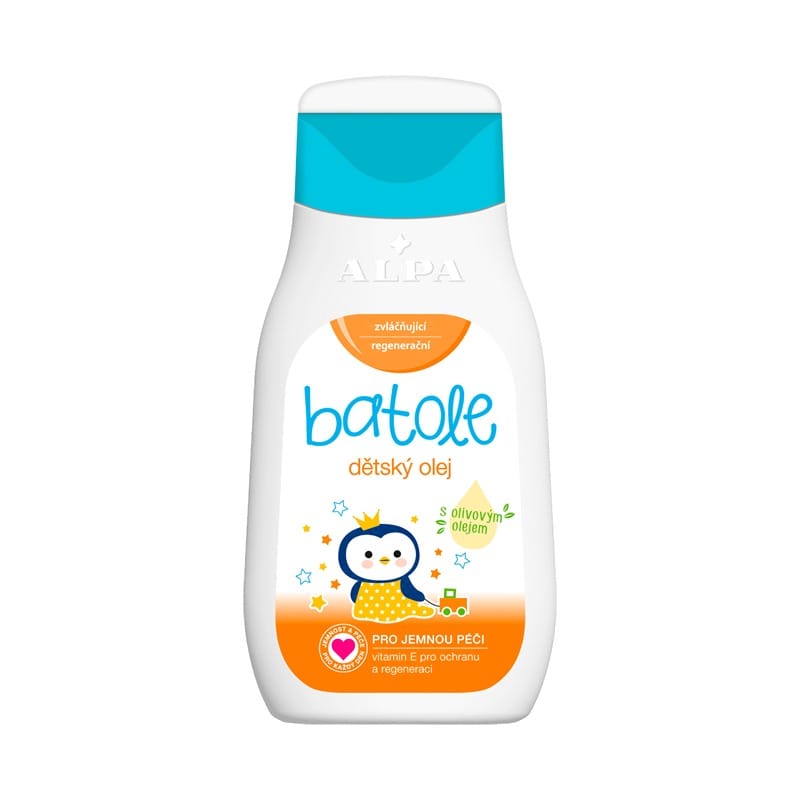 Huile pour enfants avec vitamine E et huile d’olive Alpa (200 ml)