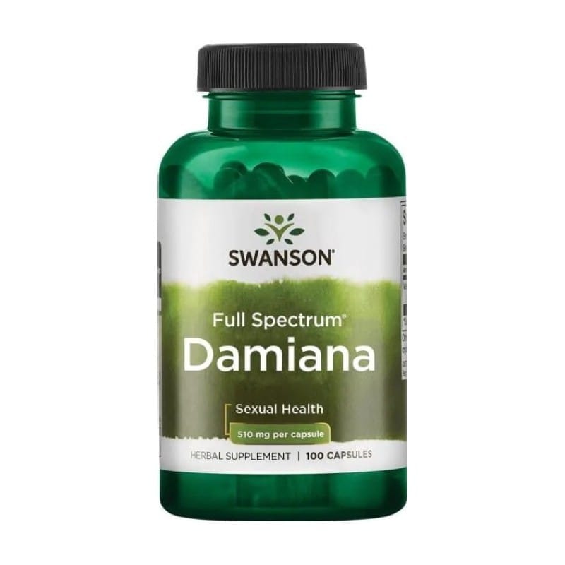 Full Spectrum Damiana Swanson, 510 mg (100 gélules)