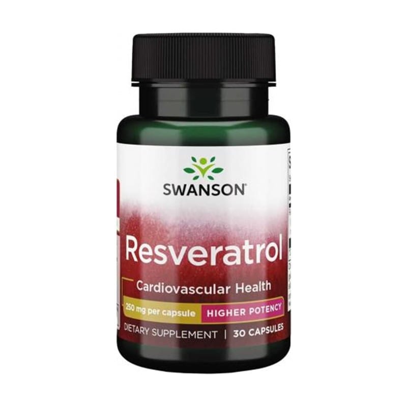 Resvératrol Swanson, 250 mg (30 gélules)