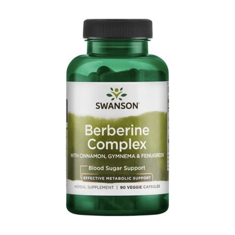 Complexe de berbérine avec cannelle Swanson (90 gélules)