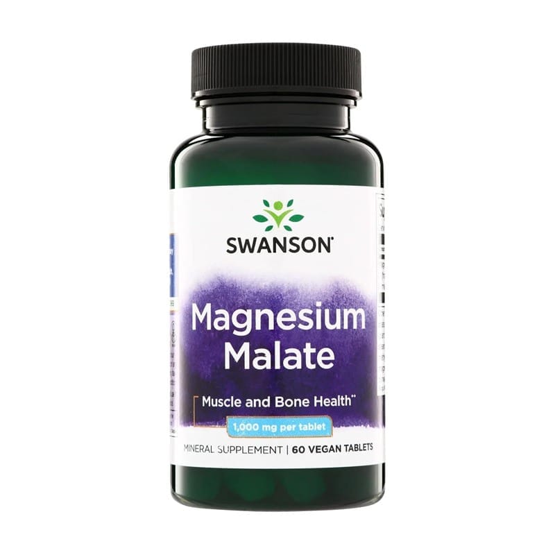 Malate de magnésium Swanson, 1000 mg (60 comprimés)
