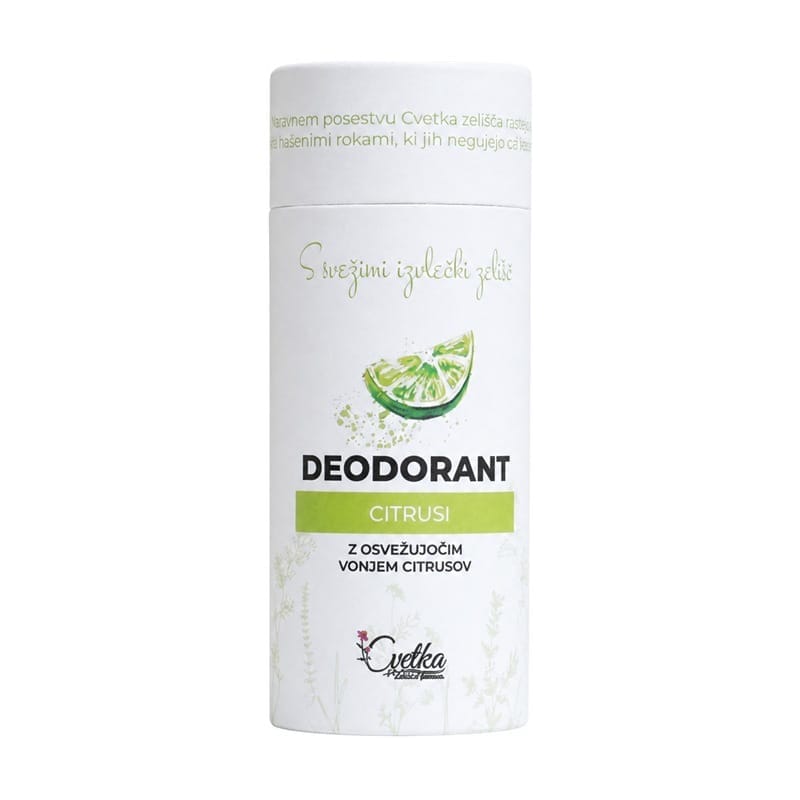 Déodorant bio aux plantes et aux agrumes Cvetka (50 ml)