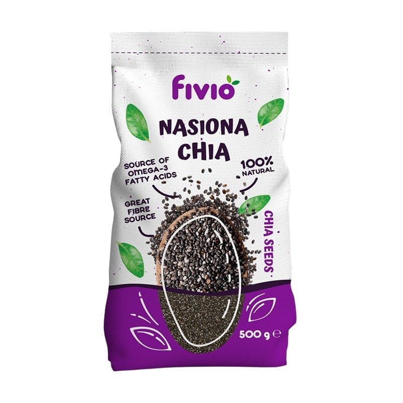 Graines de chia - 100% naturelles Fivio (500 g)