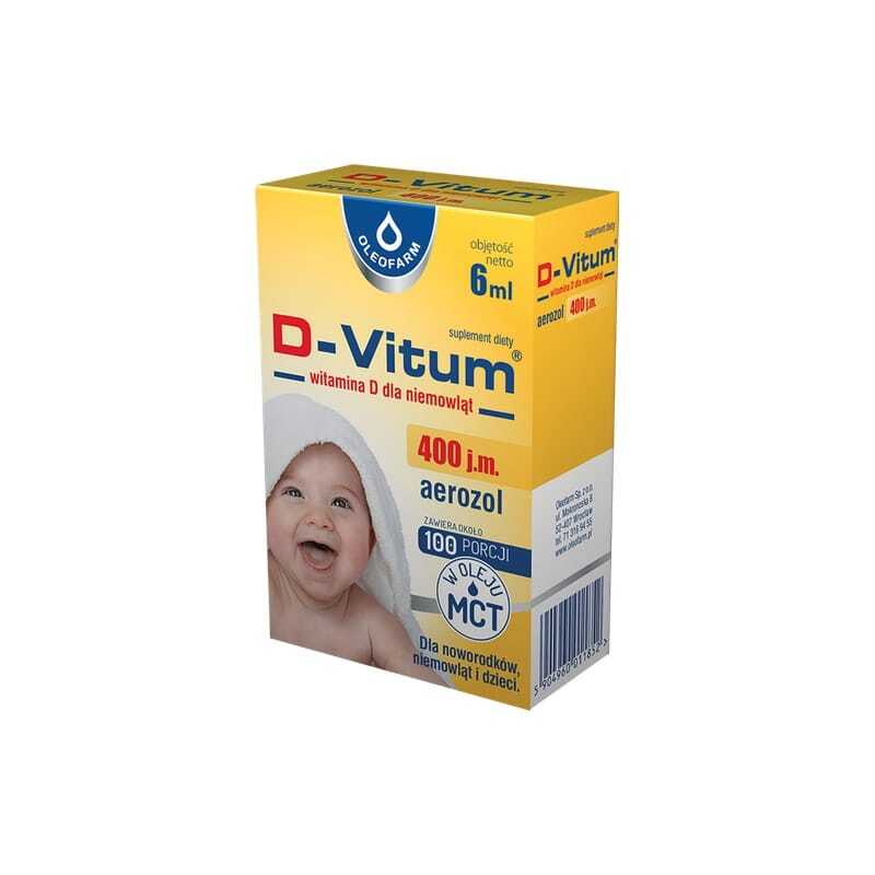 Vitamine D3 en spray pour nourrissons Oleofarm (6 ml)