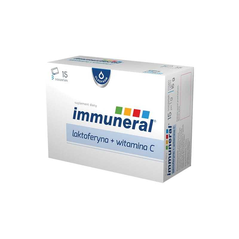 Immuneral – lactoferrine avec vitamine C Oleofarm (15 sachets)