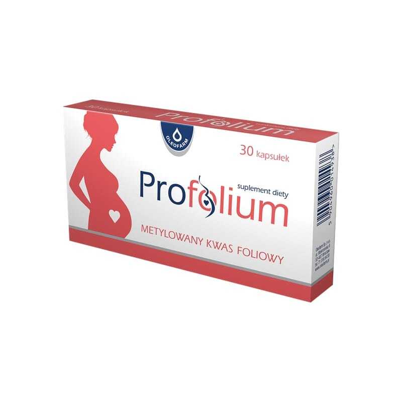 Acide folique actif Oleofarm, 400 µg (30 gélules)