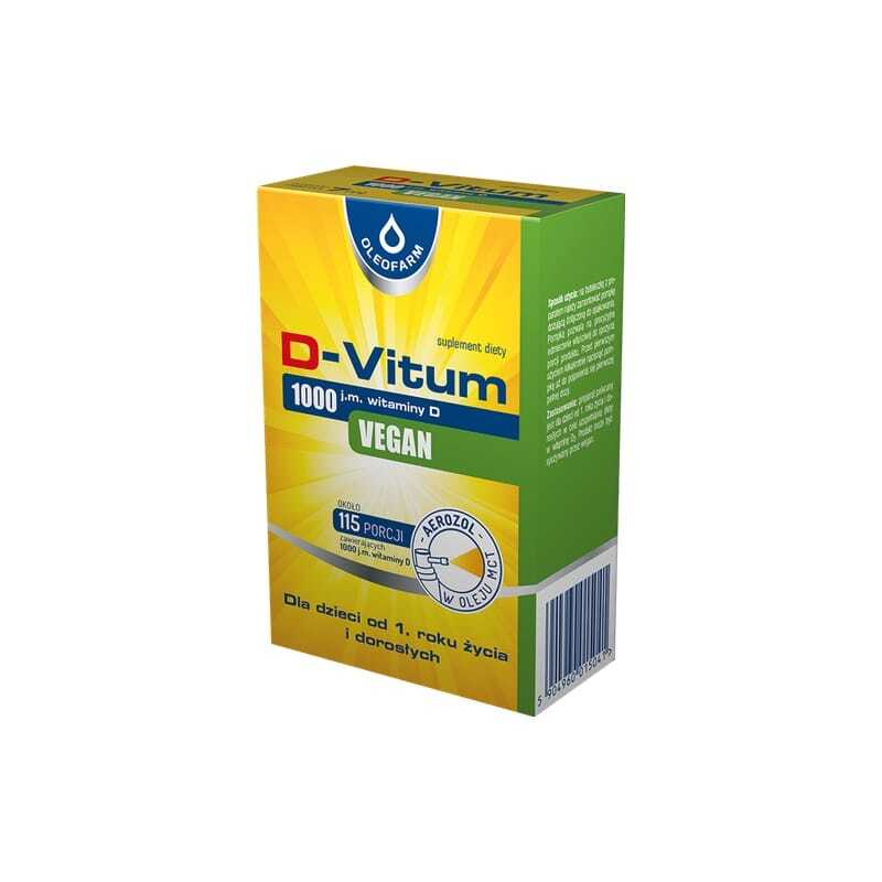 Vitamine D3 végane en spray 1000 UI Oleofarm (7 ml)