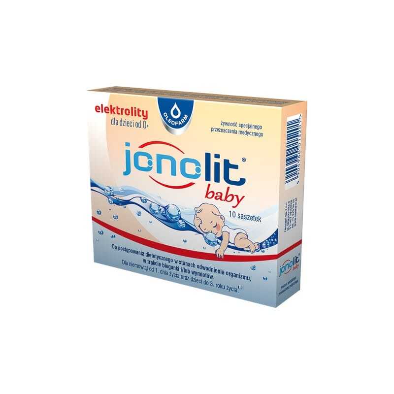 Jonolit baby – électrolytes pour nourrissons et jeunes enfants Oleofarm (10 sachets)