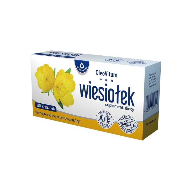 Huile d’onagre avec vitamines A et E Oleofarm (60 gélules)