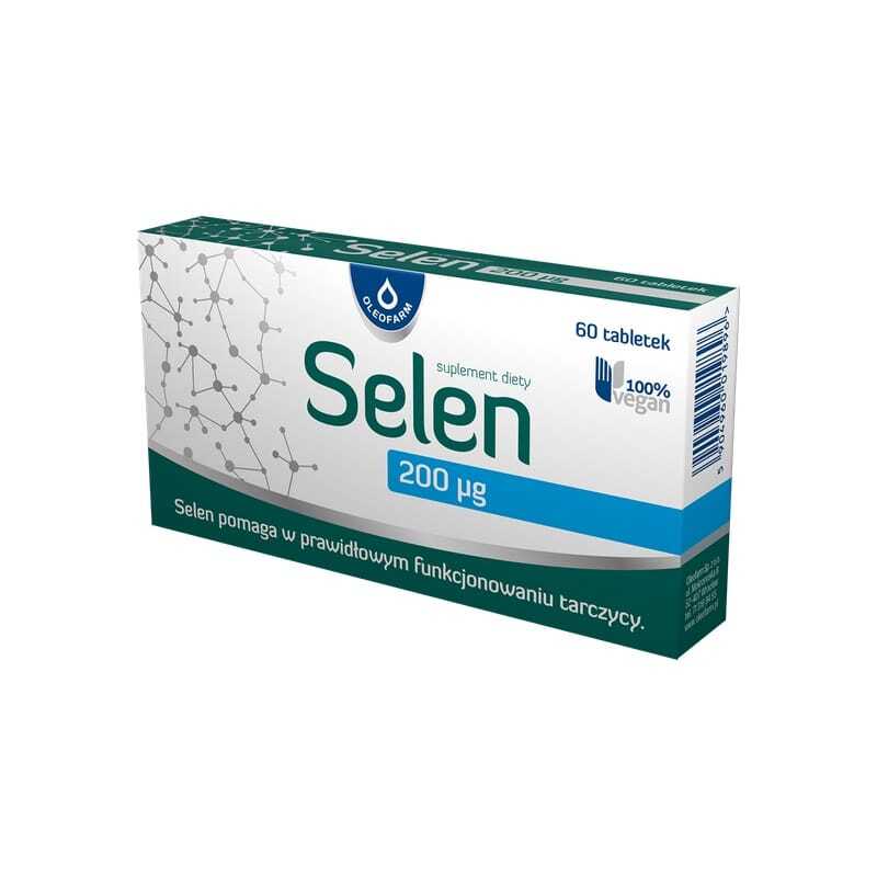 Sélénium Oleofarm, 200 µg (60 comprimés)