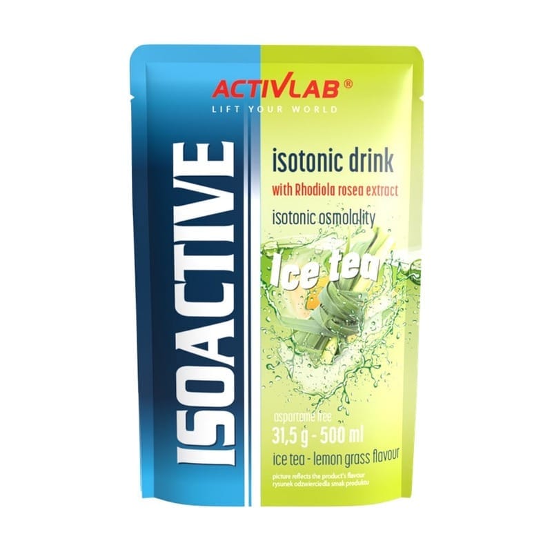 Boisson isotonique en poudre Isoactive Activlab, thé glacé à la citronnelle (31,5 g)