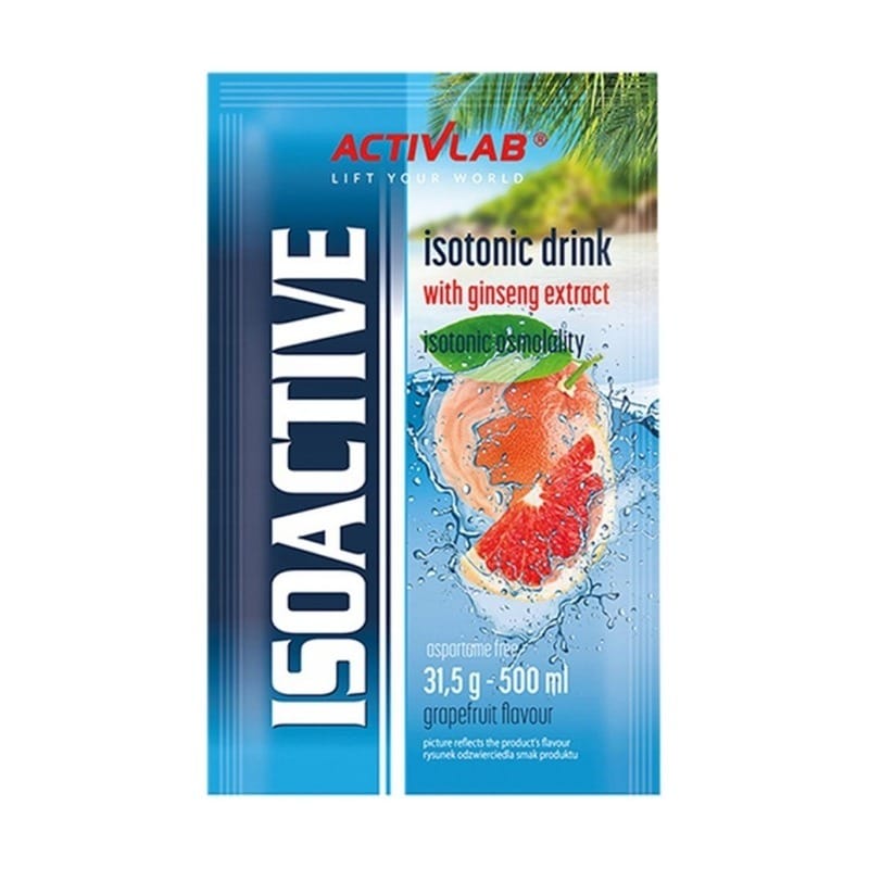 Boisson isotonique en poudre Isoactive Activlab, pamplemousse (31,5 g)