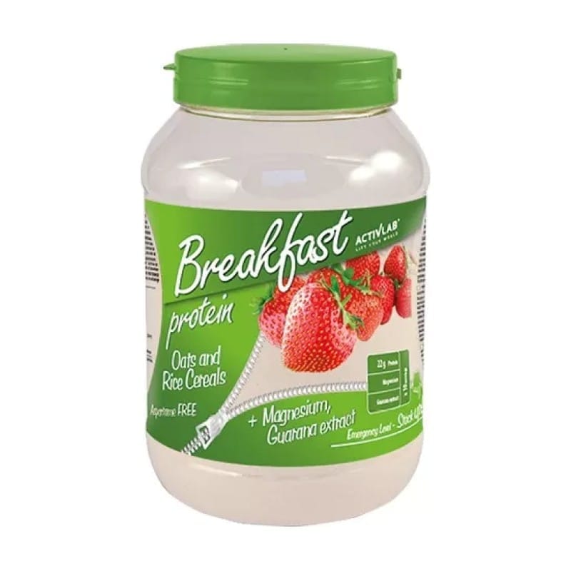 Petit-déjeuner protéiné en poudre – Protein Breakfast Activlab, goût fraise (1000 g)