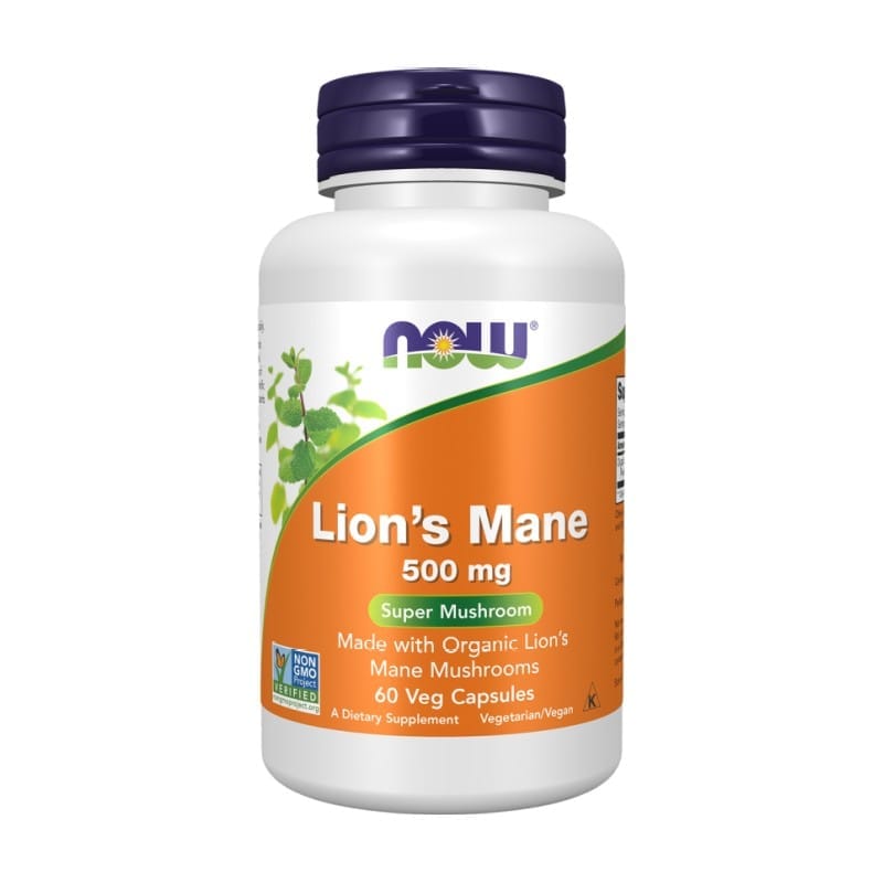 Crinière de lion NOW, 500 mg (60 gélules)