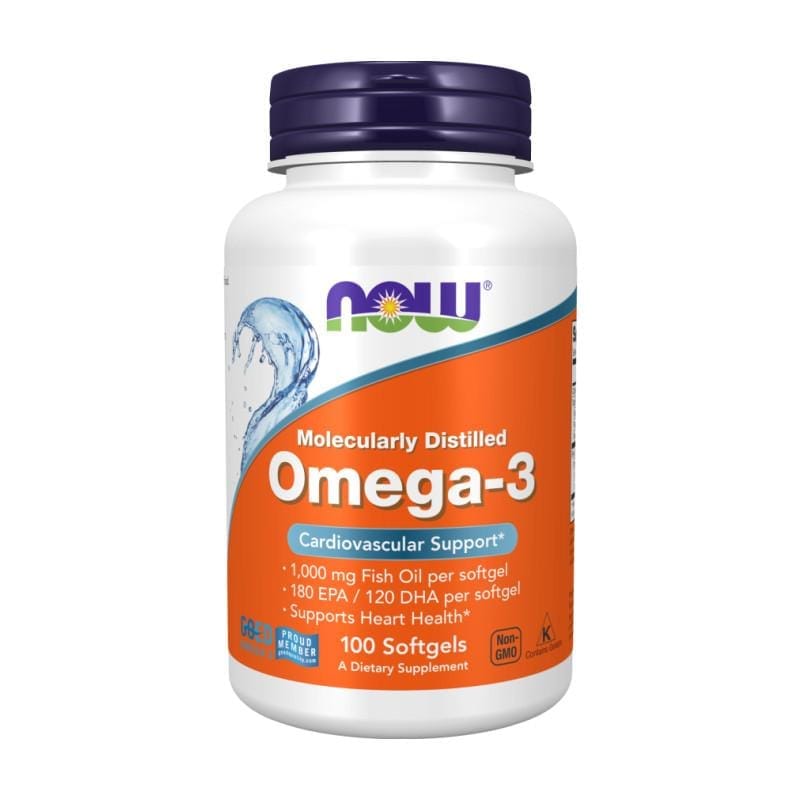Oméga-3 NOW, 1000 mg (100 capsules molles)