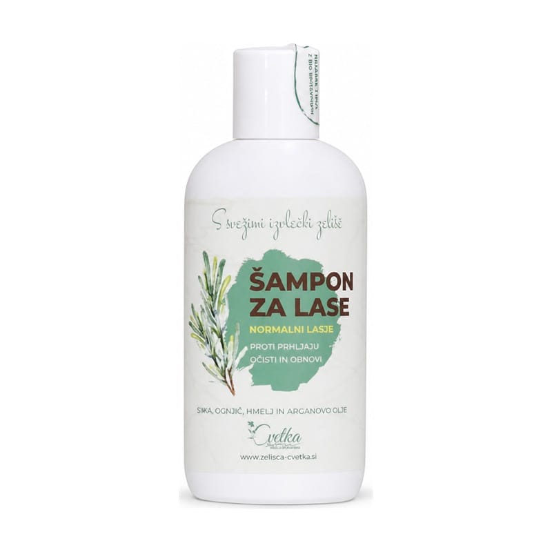 Shampooing pour cheveux normaux Cvetka (250 ml)