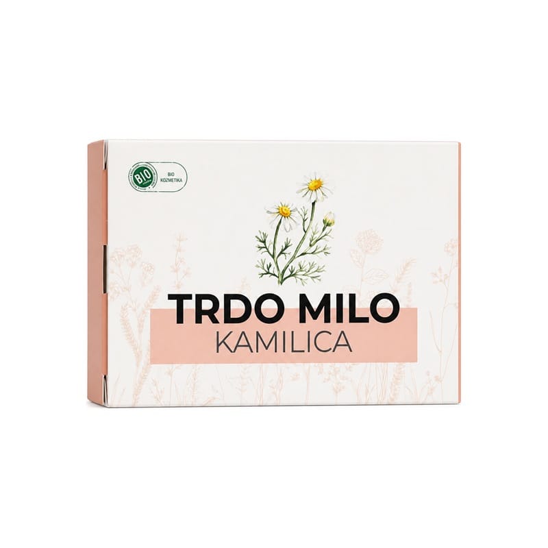 Savon solide bio à la camomille et au lait de chèvre Cvetka (100 g)