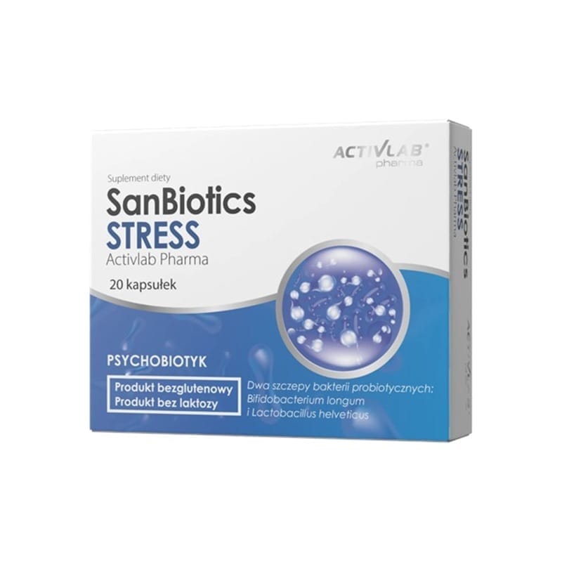 Psychobiotique SanBiotics Stress Activlab Pharma (20 gélules)