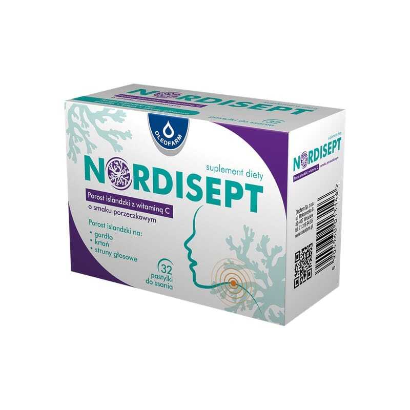 Pastilles pour la gorge Nordisept Oleofarm (32 pastilles)