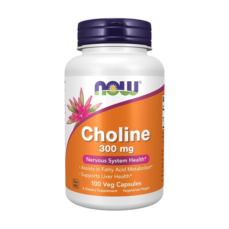 Choline NOW, 300 mg (100 gélules)