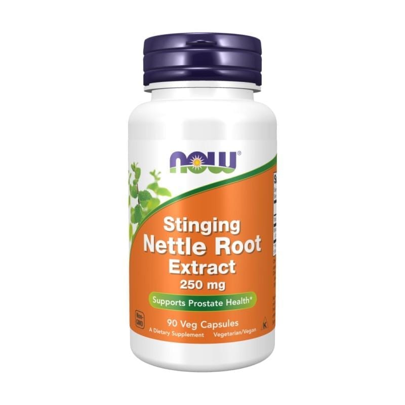 Extrait de racine d’ortie NOW, 250 mg (90 gélules)
