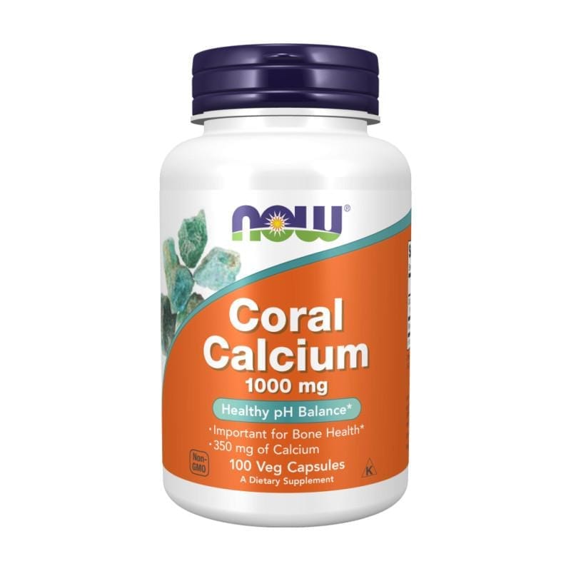 Calcium de corail NOW, 1000 mg (100 gélules)