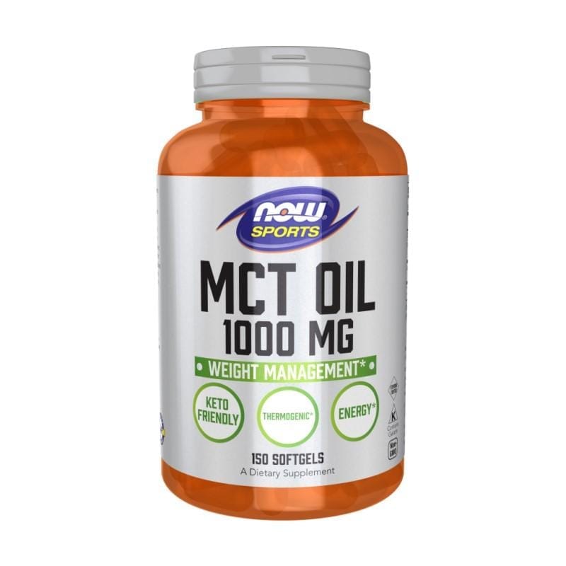 Huile de MCT NOW, 1000 mg (150 capsules molles)