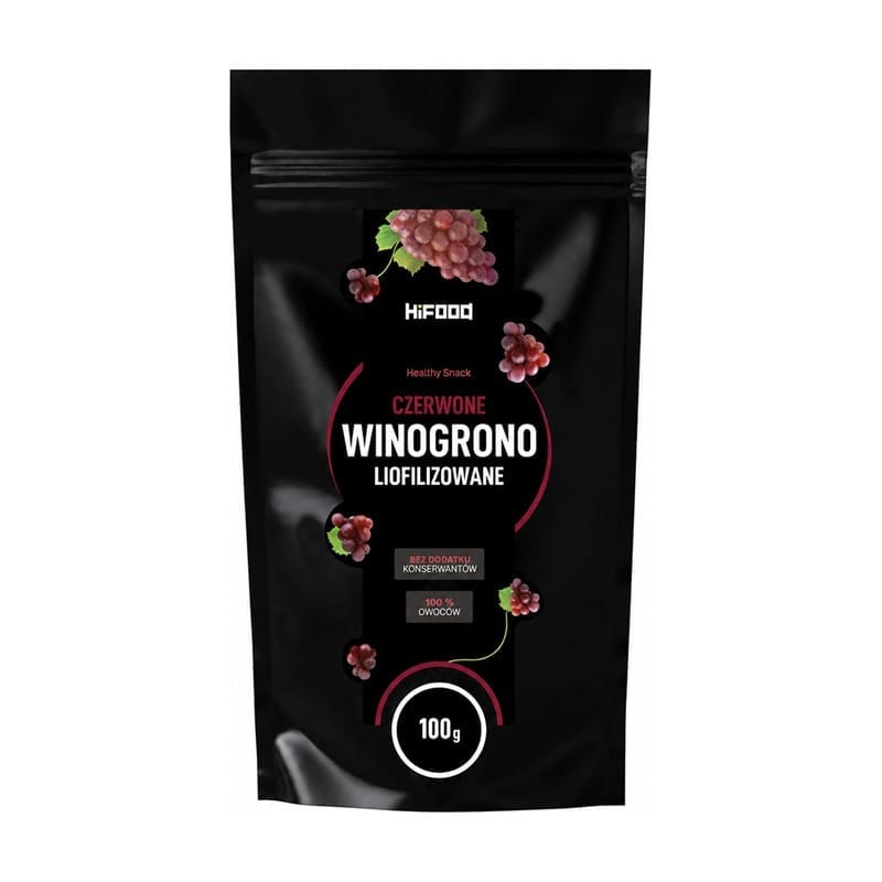 Raisins rouges – lyophilisés HiFOOD (100 g)