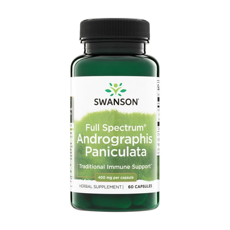 Andrographis paniculata Swanson, 400 mg (60 gélules)