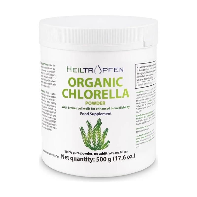 Chlorelle bio en poudre Heiltropfen (500 g)