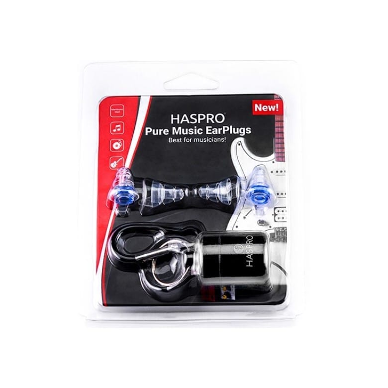 Bouchons d’oreilles pour musiciens – en silicone Pure Music Haspro (2 paires S/M)